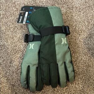 Hurley Men's Green Gloves